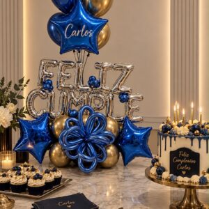 Decoración con globos para mesa
