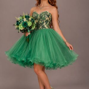 Vestido Verde con lentejuelas